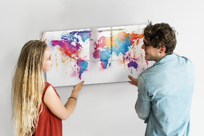 Magnetická kresliaca tabuľa Mapa sveta