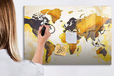 Magnetická tabuľa na kreslenie Abstraktná mapa sveta