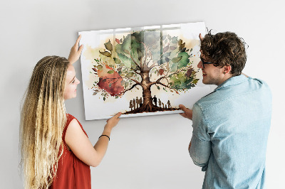 Magnetická popisovateľná tabuľa Rodinný strom
