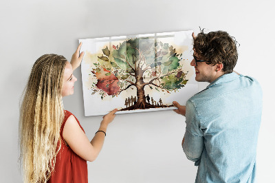 Magnetická popisovateľná tabuľa Rodinný strom