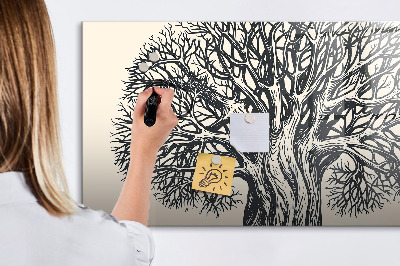 Kresliaca magnetická tabuľa Veľký strom príroda
