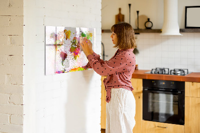 Magnetická popisovateľná tabuľa Akvarelová mapa sveta