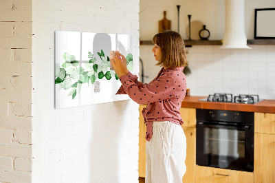 Magnetická popisovateľná tabuľa Vetva rastliny