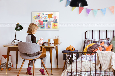 Magnetická popisovateľná tabuľa Školský plánovač