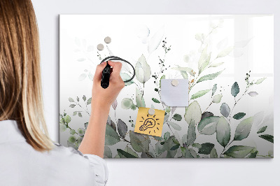Kresliaca magnetická tabuľa Listy rastlín