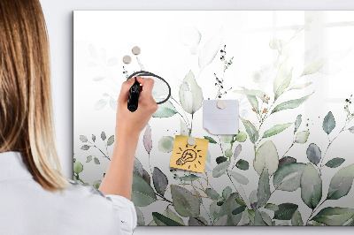 Kresliaca magnetická tabuľa Listy rastlín