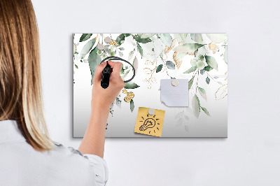 Magnetická kresliaca tabuľa Príroda listy rastliny