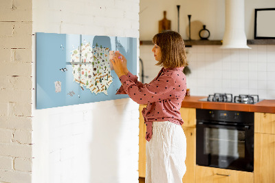 Magnetická tabuľa na kreslenie Mapa Poľska so zvieratami