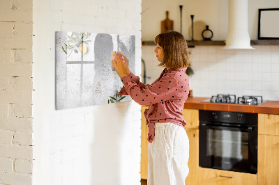 Magnetická tabuľa na kreslenie Minimalistické olivy