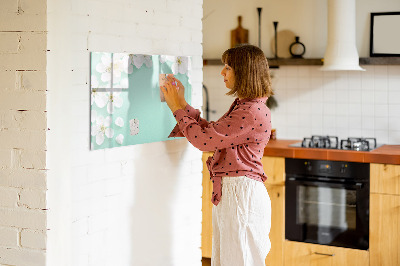 Magnetická popisovateľná tabuľa Rozkvitnuté sedmokrásky