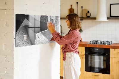 Magnetická popisovateľná tabuľa Abstraktné trojuholníky