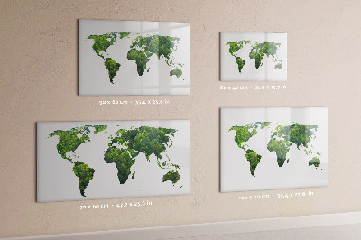 Magnetická kresliaca tabuľa Ekologická mapa sveta