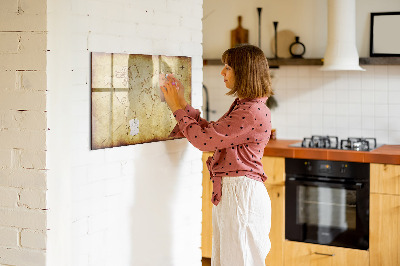 Magnetická popisovateľná tabuľa Stará mapa sveta