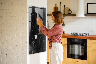 Magnetická tabuľa na kreslenie Tmavý mramor