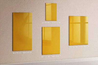 Magnetická popisovateľná tabuľa Zlatožltá farba