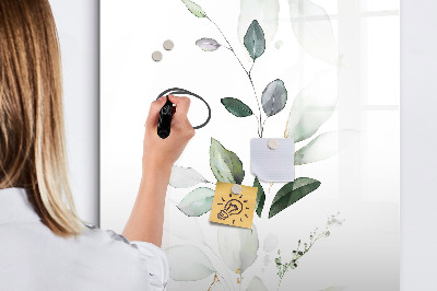 Magnetická kresliaca tabuľa Listy stoniek rastlín