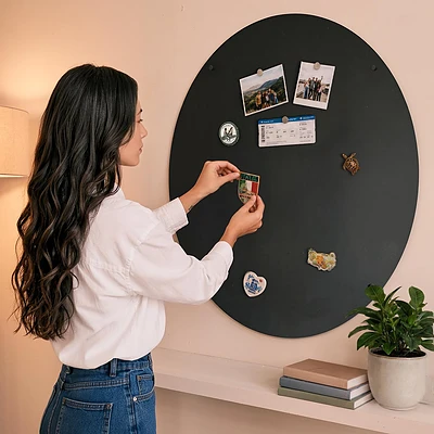Okrúhla magnetická tabuľa na stenu ⌀90 cm