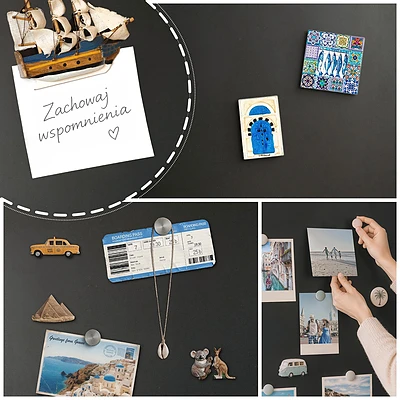 Okrúhla magnetická tabuľa na stenu ⌀90 cm