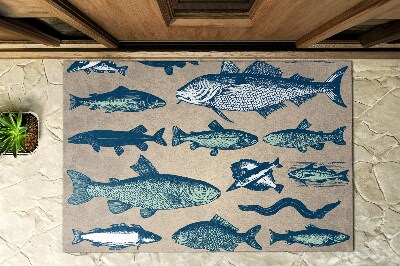 Vonkajšia rohožka pred dvere Rybársky vzor