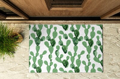 Vonkajšia rohožka pred dvere Kaktusy Akvarel