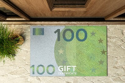 Vonkajšia rohožka pred dvere Mena euro
