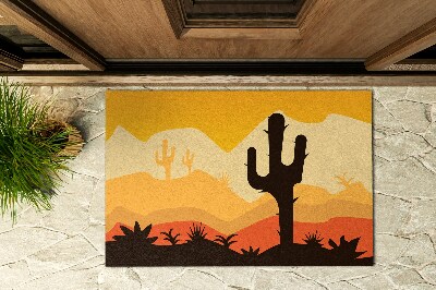 Vonkajšia rohožka pred dvere Kaktus v púšti