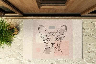 Vonkajšia rohožka pred dvere Sfinga Mačka