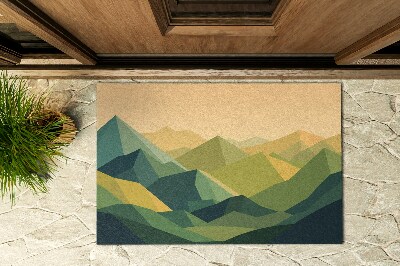 Vonkajšia rohožka pred dvere Geometrické hory