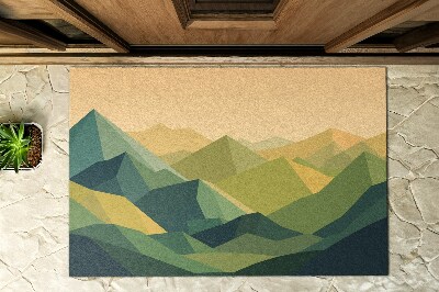 Vonkajšia rohožka pred dvere Geometrické hory