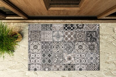 Vonkajšia rohožka pred dvere Geometrická mozaika