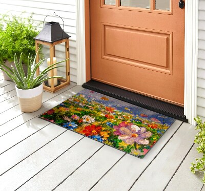 Vonkajšia rohožka pred dvere Kvetinová lúka