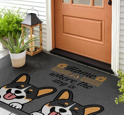 Vonkajšia rohožka pred dvere Pozdravy pre psov