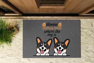 Vonkajšia rohožka pred dvere Pozdravy pre psov