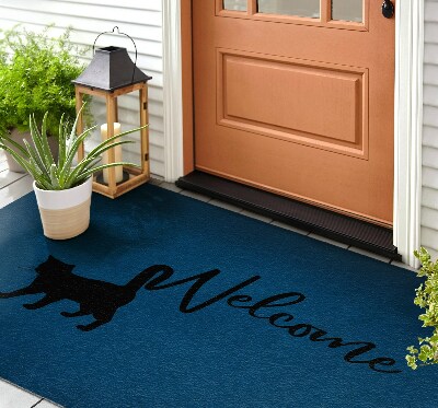 Vonkajšia rohožka pred dvere Pozdrav mačky