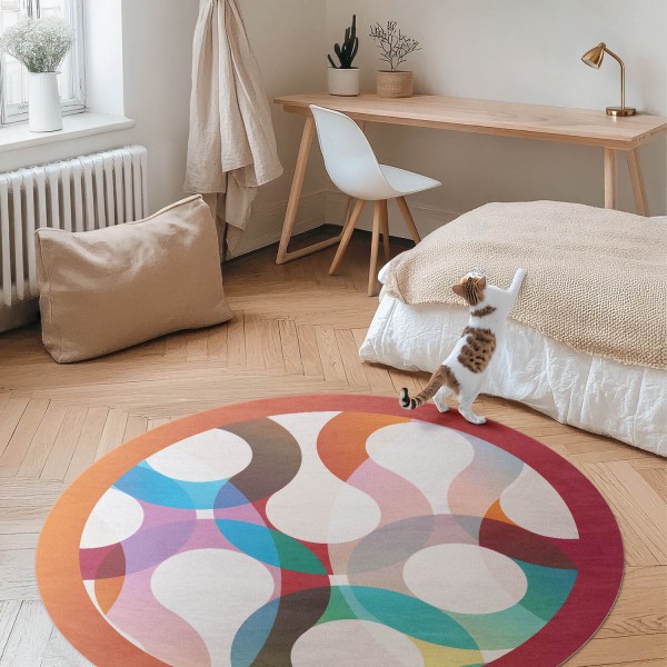 Okrúhle vinylové koberce