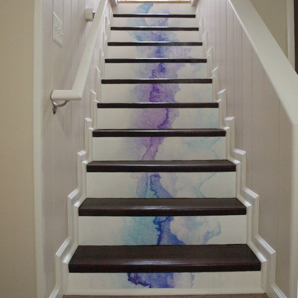 Samolepky na schody – akvarely 
